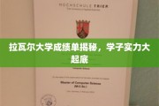 拉瓦尔大学学子风采大曝光，成绩单背后的实力揭秘