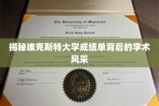 解码埃克斯特大学成绩单，一窥学术卓越的秘密花园