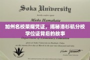 洛杉矶分校荣耀凭证，解码加州名校学位证的传奇历程