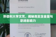 揭秘芬德利大学文凭，职场精英背后的含金量与影响力真相