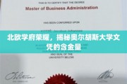探寻北欧教育瑰宝，奥尔胡斯大学文凭的非凡价值