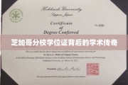 芝加哥分校学位证，揭开一段传奇学术之旅的神秘面纱