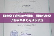 耶鲁学子成绩单大揭秘，揭秘名校学子的学术实力与成长轨迹