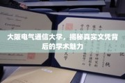 探寻大阪电气通信大学，文凭背后的学术风采与独特魅力