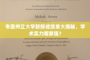 韦恩州立大学最新成绩单曝光，揭秘顶尖学术实力排名！