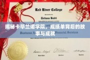 卡毕兰诺学院揭秘，揭秘学霸背后的不凡历程与辉煌成就