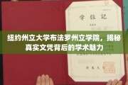 探索纽约州立大学布法罗学院，文凭背后的学术奥秘与魅力