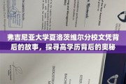 揭开弗吉尼亚大学文凭之谜，探寻精英背后的真实故事
