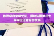 探寻法国第戎大学学位证的荣耀密码，欧洲学府的传奇印记