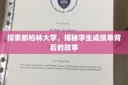 都柏林大学揭秘，成绩单背后的学习轨迹与成长历程
