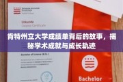 探寻肯特州立大学成绩单背后的秘密，揭秘学术成就与青春足迹