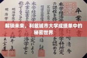 揭秘利兹城市大学，隐藏在成绩单背后的未来启示录