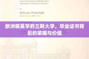 兰斯大学荣耀证照，欧洲精英学府的毕业光环与无限价值