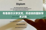 跨国学海扬帆，布鲁奈尔文凭助你启航国际学术生涯