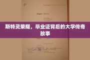 斯特灵荣耀，揭开毕业证背后的大学传奇篇章