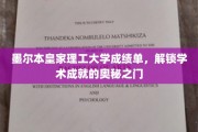 墨尔本皇家理工揭秘，一纸成绩单背后的学术奇迹之路
