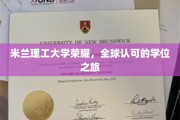 跨越国界的教育巅峰，米兰理工大学的全球学位传奇
