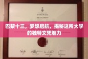 探索巴黎十三大学，梦想之船，驶向独特文凭的海洋