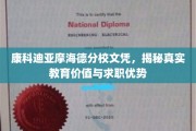 解码康科迪亚摩海德文凭，深度解析其教育含金量与职场竞争力
