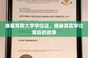 埃塞克斯大学学位证之谜，探寻背后不为人知的学历传奇