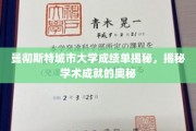 解码曼大成绩单，揭开学术卓越的神秘面纱