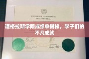 道格拉斯学院学子荣耀，揭秘非凡成绩背后的故事