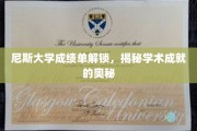 解锁尼斯大学成绩单，探索学术卓越的秘密钥匙