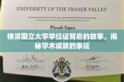 解码横滨国立大学学位证，探寻学术荣耀的印记
