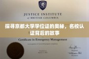 解码京都荣耀，揭秘学位证的传奇之旅
