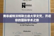 穿越南非威特沃特斯兰德，解锁全球学术新篇章！