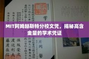 MIT阿姆赫斯特分校学历背后的学术魅力与价值