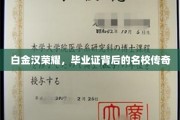 白金汉荣耀，揭秘毕业证背后的顶级名校传奇风采