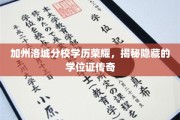 洛城名校学历背后的传奇，加州分校隐藏学位证之谜