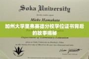 解码加州里弗赛德分校学位证书，隐藏的荣耀历程