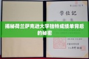 荷兰萨克逊大学成绩单中的隐藏秘密，探秘独特评价体系的奥秘