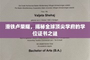 揭秘，全球精英摇篮——顶尖学府学位证书背后的传奇故事