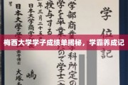 解码梅西学子卓越之路，揭秘学霸养成记