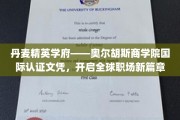 奥尔胡斯商学院国际通行证，助力职场全球飞跃