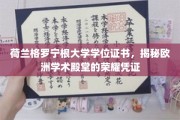 荷兰格罗宁根大学学位证书，揭秘欧洲学术殿堂的荣耀凭证