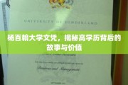 高学历光环下的杨百翰大学，探究文凭背后的非凡故事与深层价值