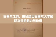 瑞士巴塞尔大学文凭之光，巴塞尔之韵，国际视野下的教育瑰宝