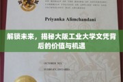 探秘大阪工业大学，文凭背后的无限可能和价值探索