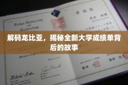 解码未来教育，龙比亚成绩单革新背后的秘密面纱