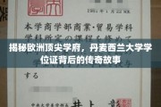 探寻丹麦西兰大学学位证的神秘光环，揭秘欧洲顶尖学府的传奇之路