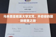 马大精英学位，助你踏足全球精英舞台
