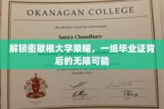 探寻密歇根荣耀，毕业证背后的广阔未来