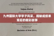 九州英才录，大学风云榜背后的青春传奇