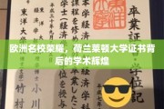 探寻荷兰莱顿大学证书之光，揭秘欧洲名校的学术璀璨历程