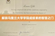 揭示马里兰大学成绩单背后的神秘密码