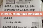 探寻教育之光，匹泽学院，闪耀现代教育界的新星